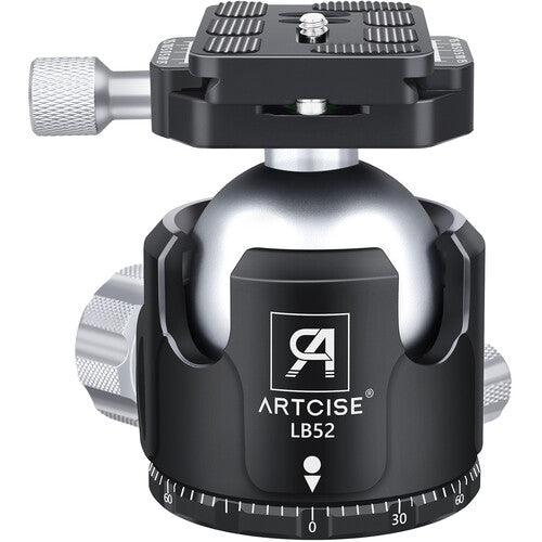 ARTCISE AS90C Trípode de Fibra de Carbono con Rótula Capacidad 30kg Altura 7.7 a 66 Pulgadas Negro