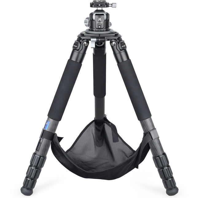 ARTCISE AS90C Trípode de Fibra de Carbono con Rótula Capacidad 30kg Altura 7.7 a 66 Pulgadas Negro