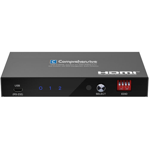 Comprehensive Pro AV/IT Integrator Series 2x1 HDMI 8K60 Auto Switcher con control IR y fuente bloqueable