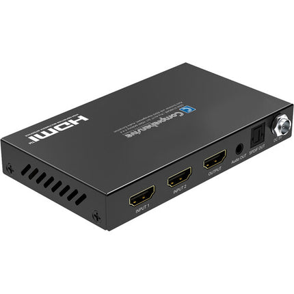 Comprehensive Pro AV/IT Integrator Series 2x1 HDMI 8K60 Auto Switcher con control IR y fuente bloqueable