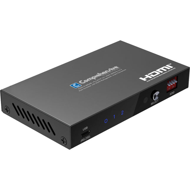 Comprehensive Pro AV/IT Integrator Series 2x1 HDMI 8K60 Auto Switcher con control IR y fuente bloqueable