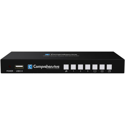 Comprehensive Pro AV/IT Integrator Series Cambiador USB HDMI 3x1 con Audio I/O y Control IP