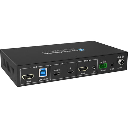 Comprehensive Pro AV/IT Integrator Series 2x1 conmutador HDMI USB-C KVM 4K60 HDR PD 3.0