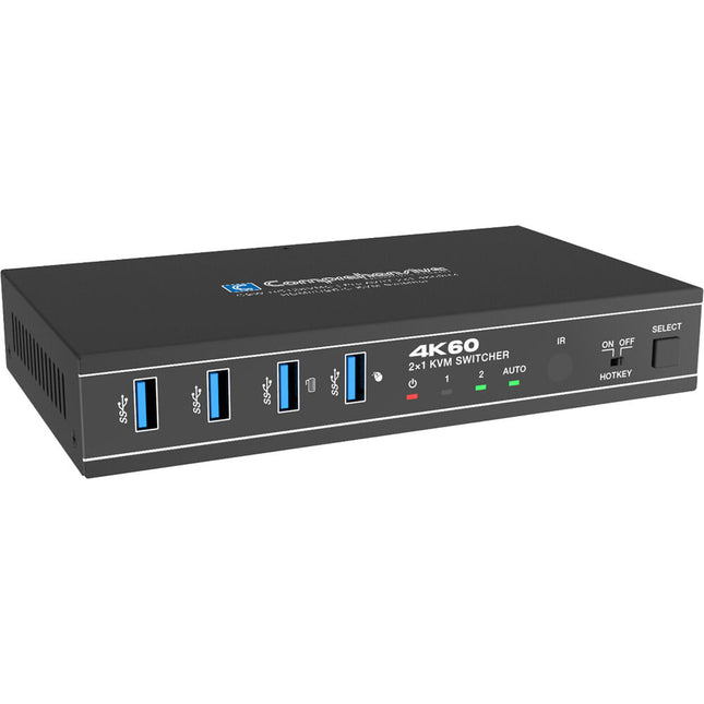 Comprehensive Pro AV/IT Integrator Series 2x1 conmutador HDMI USB-C KVM 4K60 HDR PD 3.0