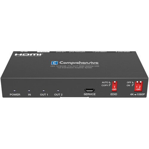 Comprehensive Pro AV/IT Integrator Serie Amplificador Splitter HDMI UHD 4K60 18 Gb/s 1x2