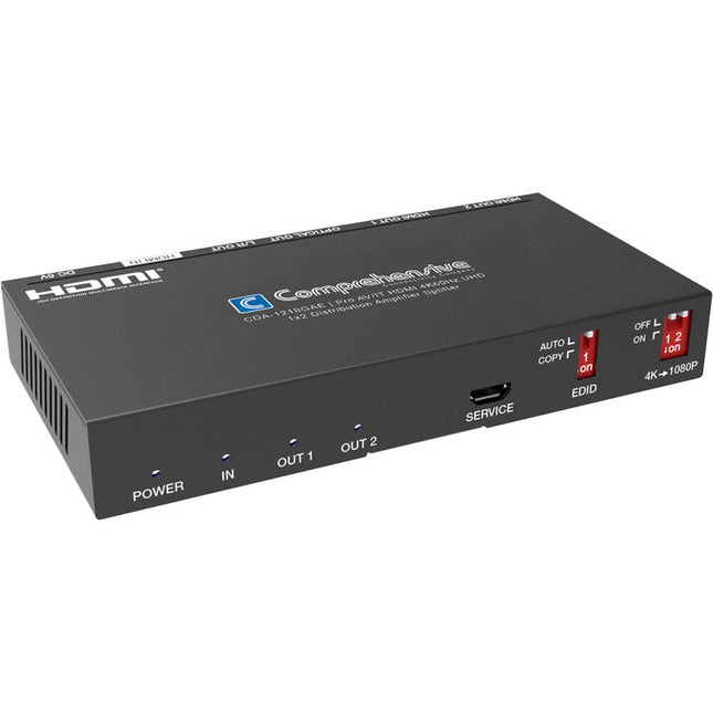 Comprehensive Pro AV/IT Integrator Serie Amplificador Splitter HDMI UHD 4K60 18 Gb/s 1x2
