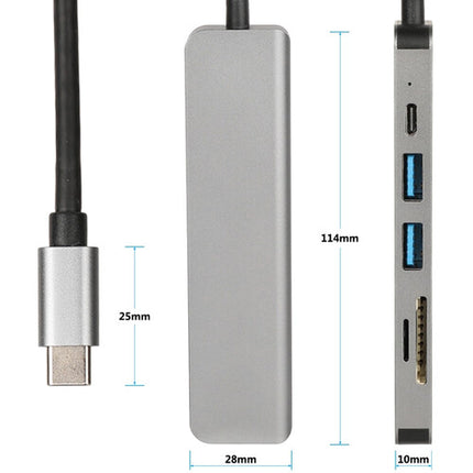 CAMVATE Hub USB-C Multiport 6 en 1 para Mac Pro con HDMI y PD 87W