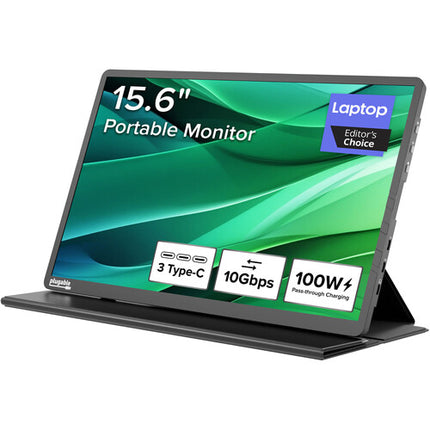 Plugable Monitor portátil 15.6" USB-C 100W Bluetooth teclado funda