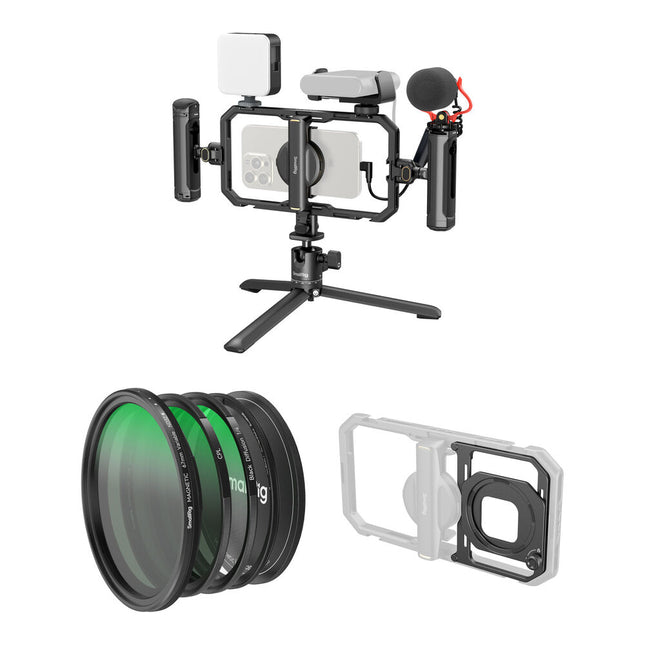 SmallRig Kit de Video Todo en Uno para Smartphone con Filtro Magnético 67mm y Trípode Rápido