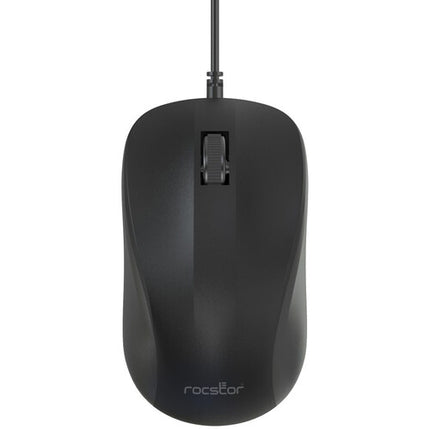Rocstor QM1 Ratón con Cable USB-A 1200 dpi Diseño Contorneado