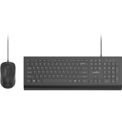 Rocstor CK1 Teclado y Ratón USB 104 Teclas 1200 dpi Ambidiestro