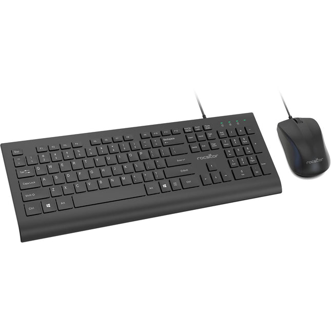 Rocstor CK1 Teclado y Ratón USB 104 Teclas 1200 dpi Ambidiestro