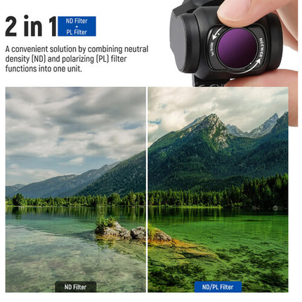 Neewer Juego de Filtros Magnéticos ND CPL para DJI Osmo Pocket 3 14 Piezas 3 a 10 Stops Multicapa
