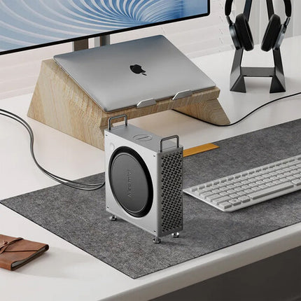 Ulanzi QT01 Funda de Aluminio para Mac mini M4 Pro Acceso Total Antideslizante