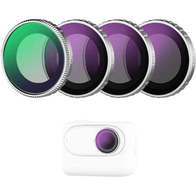 Neewer Kit de Filtros para Insta360 Go 3S ND8 ND16 ND32 y Polarizador Circular 4 piezas