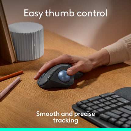 Logitech ERGO M575 Trackball Inalámbrico para Oficina Alcance 10 m Batería AA