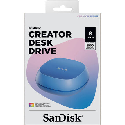 SanDisk 8TB Creator Series Unidad de Escritorio USB 3.2 Gen 2 SSD 1000 MB/s AC Power