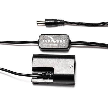 IndiPRO Tools Cable Batería Dummy DC 2.5mm a LP-E6 Regulada 24" 19V 5A