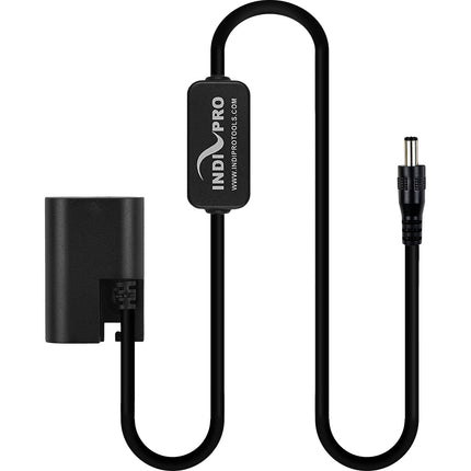 IndiPRO Tools Cable Batería Dummy DC 2.5mm a LP-E6 Regulada 24" 19V 5A