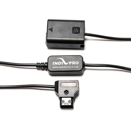 IndiPRO Tools Cable batería dummy regulado D-Tap para Sony a7 30 pulgadas