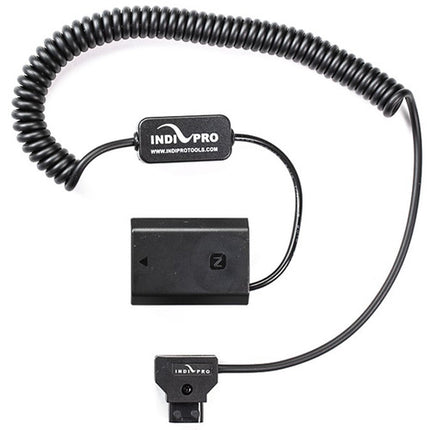 IndiPRO Tools Cable enrollado D-Tap a batería dummy Sony NP-FZ100 24-36" 11-19V