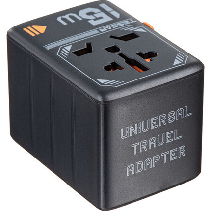 Tessan Adaptador de Viaje Universal 15W USB Carga 2500W 10A