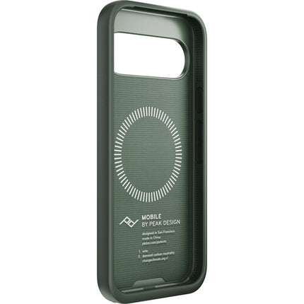 Peak Design Everyday Fabric Loop Funda Pixel 9 Pro Sage Bumper Rubberizado