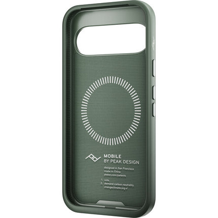 Peak Design Everyday Fabric Loop Funda Pixel 9 Pro Sage Bumper Rubberizado