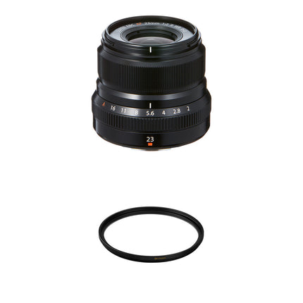 FUJIFILM XF 23mm f/2 R WR Lente X-Mount con Filtro UV 43mm