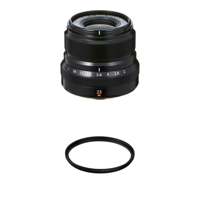 FUJIFILM XF 23mm f/2 R WR Lente X-Mount con Filtro UV 43mm