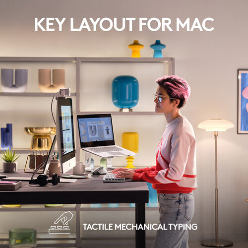 Logitech MX Mechanical Mini para Mac Teclado Inalámbrico Bluetooth LE Táctil Quiet