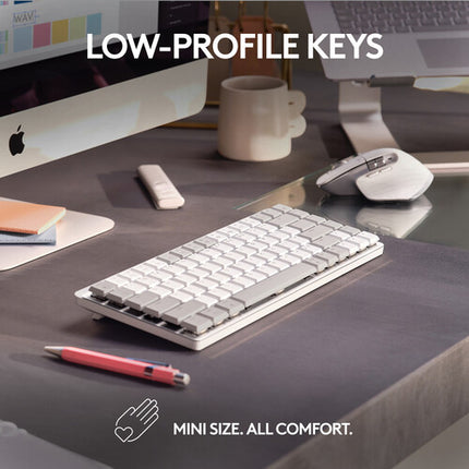 Logitech MX Mechanical Mini para Mac Teclado Inalámbrico Bluetooth LE Táctil Quiet