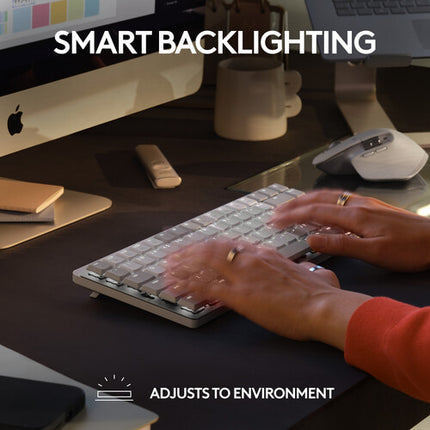Logitech MX Mechanical Mini para Mac Teclado Inalámbrico Bluetooth LE Táctil Quiet