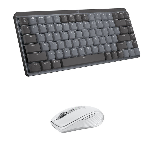 Logitech MX Teclado Mecánico Mini Inalámbrico Bluetooth Kit con Mouse Anywhere 3S 8000 dpi