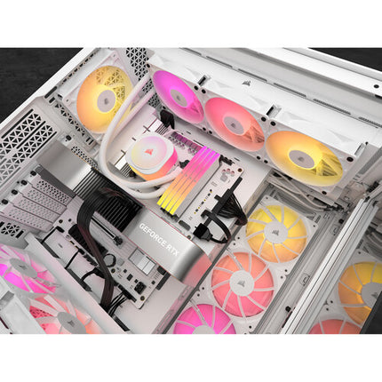 CORSAIR RS120 ARGB Ventilador PWM 120mm 2100rpm 72.8CFM Blanco
