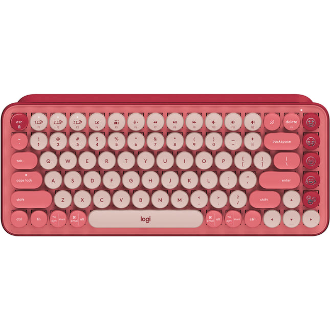 Logitech POP Keys Teclado Mecánico Bluetooth Compacto con 8 Teclas Emoji y Logi Bolt