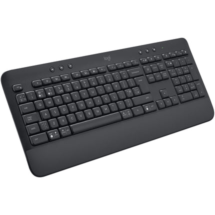 Logitech Signature K650 Teclado Inalámbrico Bluetooth 5.1 con Reposamanos Graphite