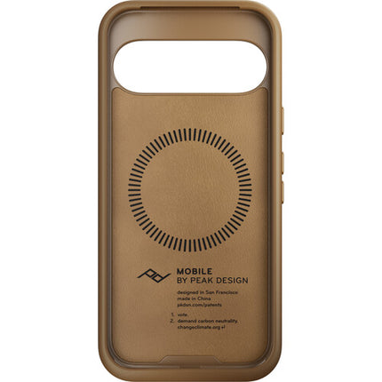 Peak Design Everyday Fabric Case Pixel 9 Funda con Bumper Protector y Botones de Aluminio