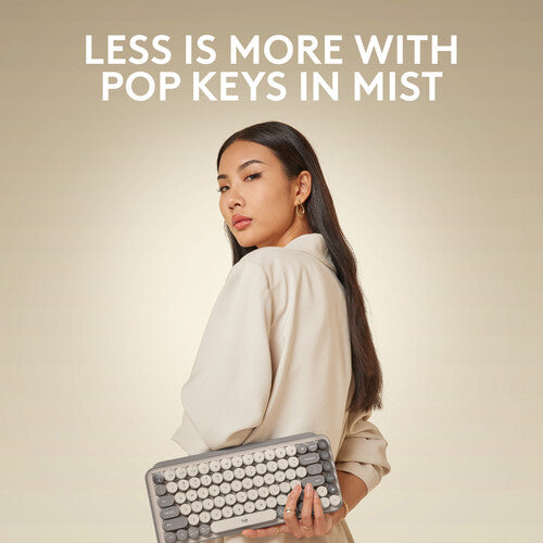 Logitech POP Keys Teclado Mecánico Inalámbrico Bluetooth Retro 8 Teclas Emoji