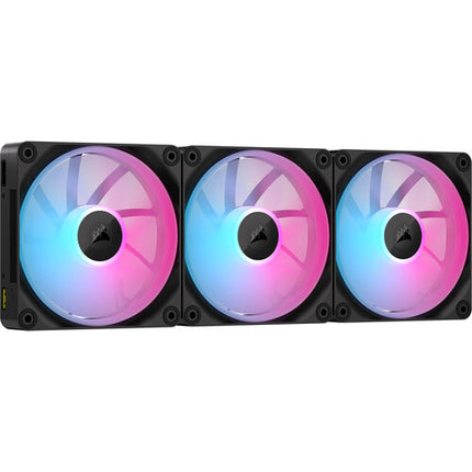 CORSAIR iCUE LINK LX120 RGB Kit Ventiladores PWM 120mm Triple 2400 RPM Hub Incluido
