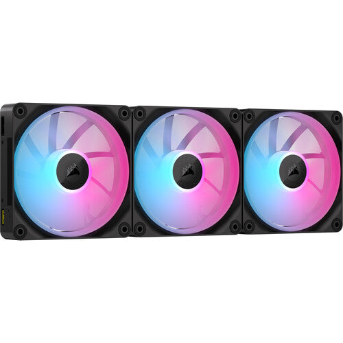 CORSAIR iCUE LINK LX120 RGB Kit Ventiladores PWM 120mm Triple 2400 RPM Hub Incluido