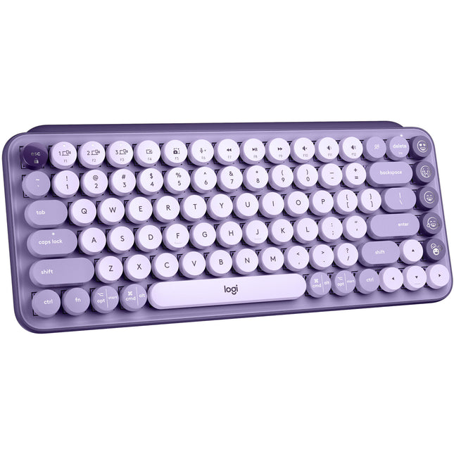 Logitech POP Keys Teclado Mecánico Inalámbrico Bluetooth con 8 Teclas Emoji y Receptor USB