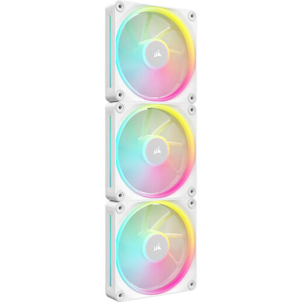 CORSAIR iCUE LINK LX120 RGB Kit Starter 3 Ventiladores PWM 120mm 2400 RPM Blanco