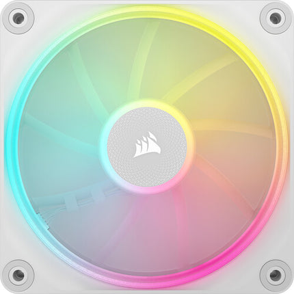CORSAIR iCUE LINK LX120 RGB Kit Starter 3 Ventiladores PWM 120mm 2400 RPM Blanco