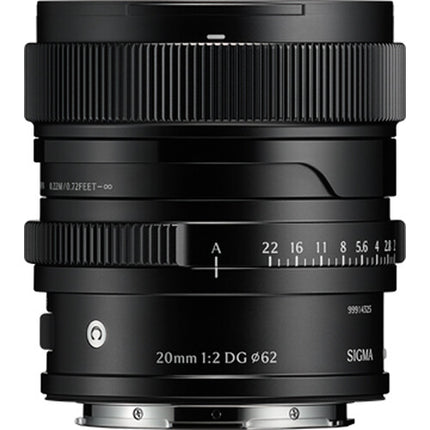 Sigma 20mm f2 DG Contemporary Objetivo Gran Angular Ultra Rápido Full Frame