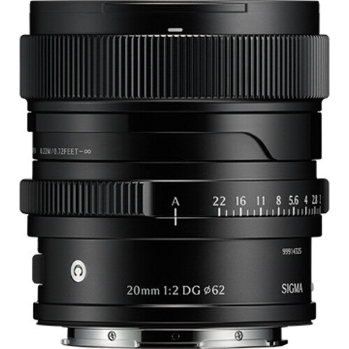 Sigma 20mm f2 DG Contemporary Objetivo Gran Angular Ultra Rápido Full Frame
