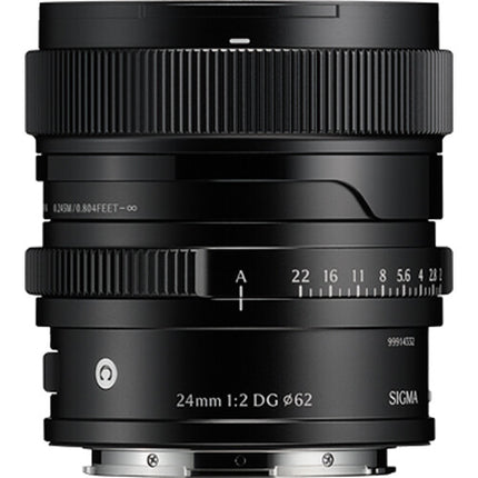 Sigma 24mm f2 DG Contemporary Lente Sony E Angular Rápido