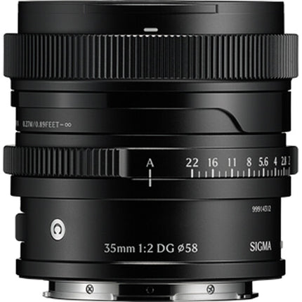 Sigma 35mm f2 DG Contemporary Lente gran angular para Sony E carcasa metálica