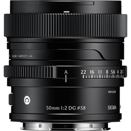 Sigma 50mm f2 DG Contemporary Lente para Sony E F2 a F22 Metal