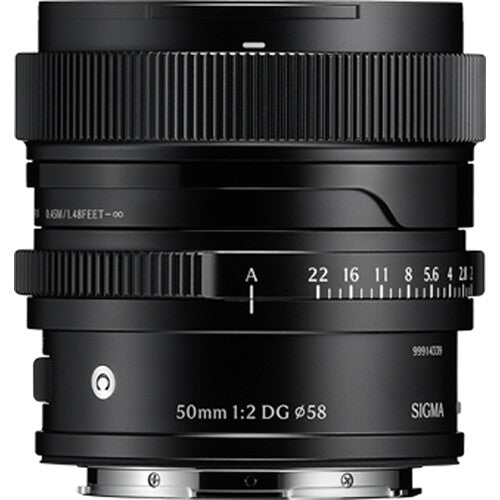 Sigma 50mm f2 DG Contemporary Lente para Sony E F2 a F22 Metal